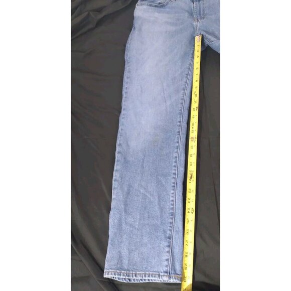 Levis 511 Jeans Mens 38x32 Premium Light Blue Washed Big E Red Tab  READ - Picture 11 of 16